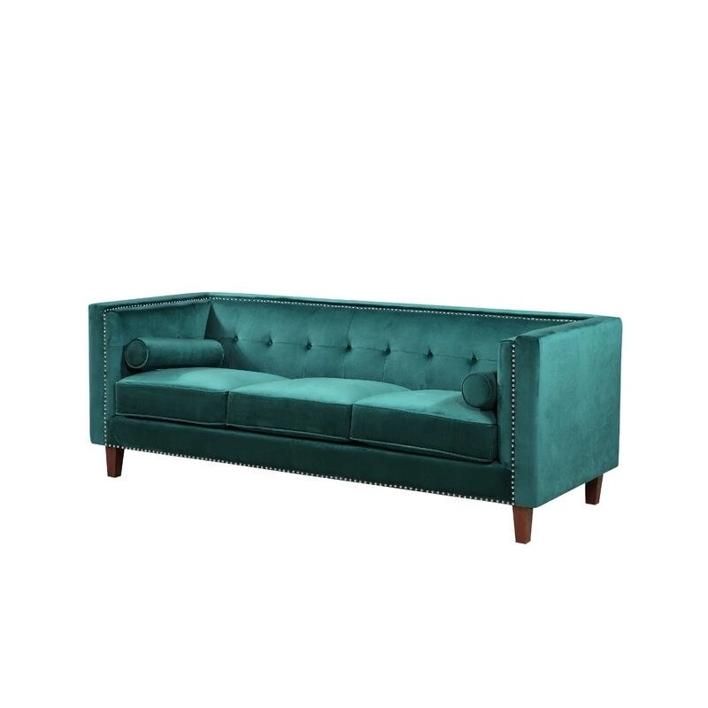 Kittleson 83 Velvet Square Arm Sofa