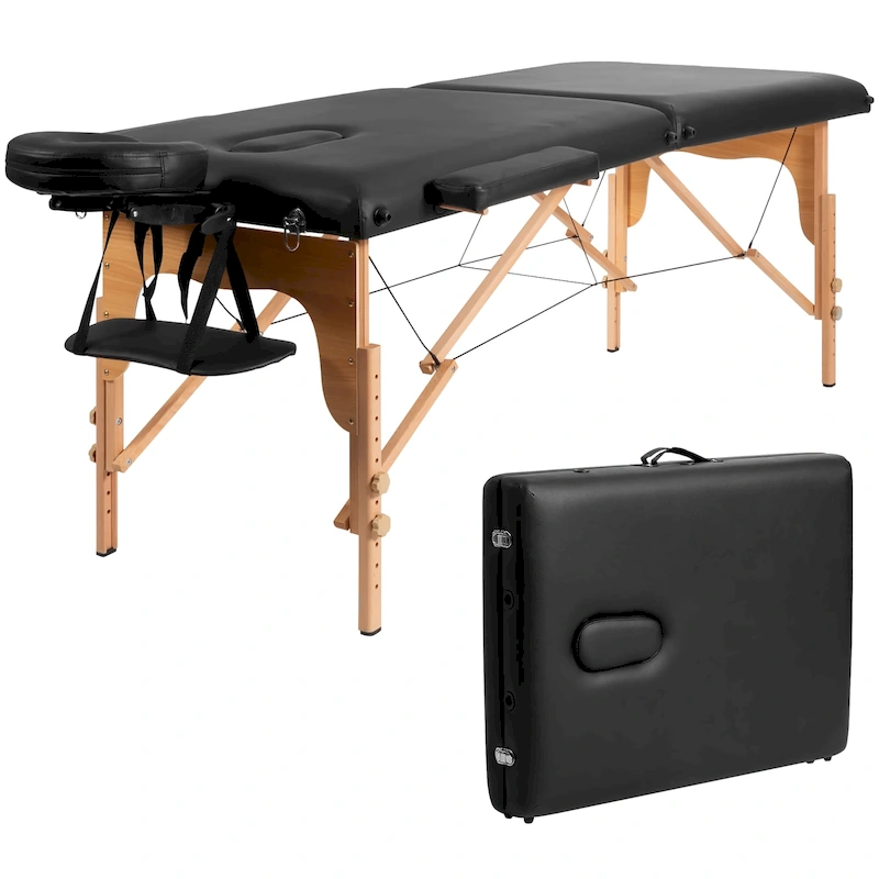 Costway 84L Portable Massage Table Adjustable Facial Spa Bed Tattoo