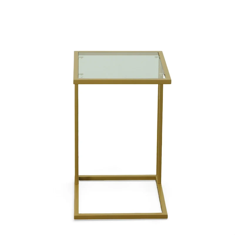 Gideon Glass Top C Table