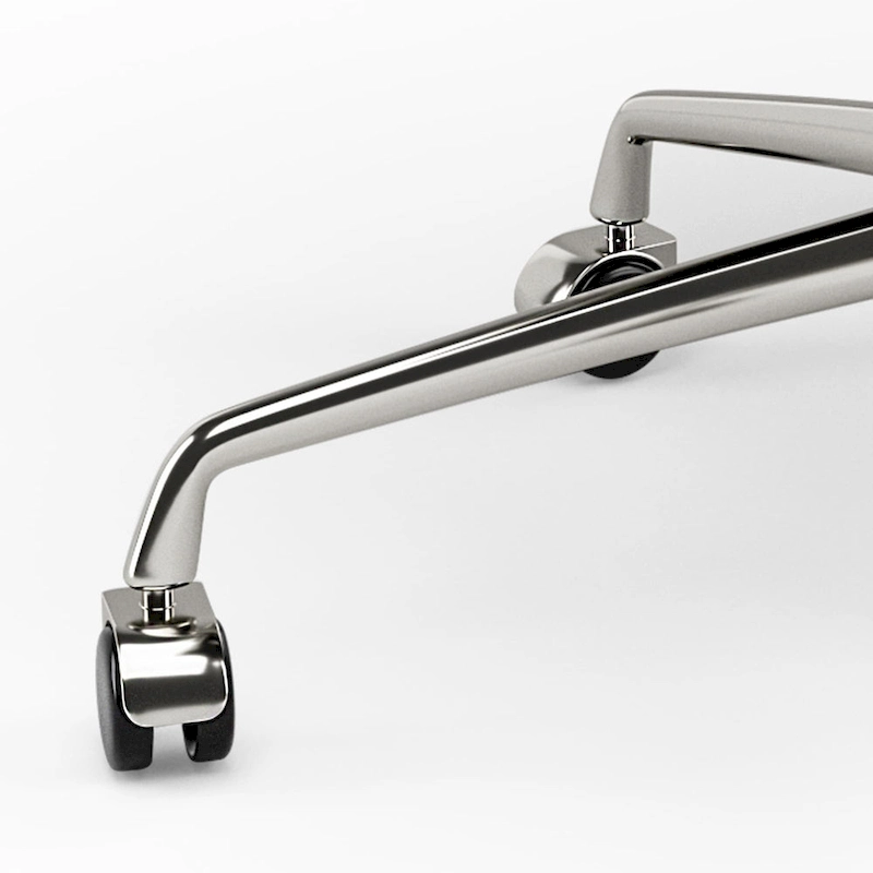 Low Back Genuine Leather Ergonomic Computer Ribbed Office Chair - N/A