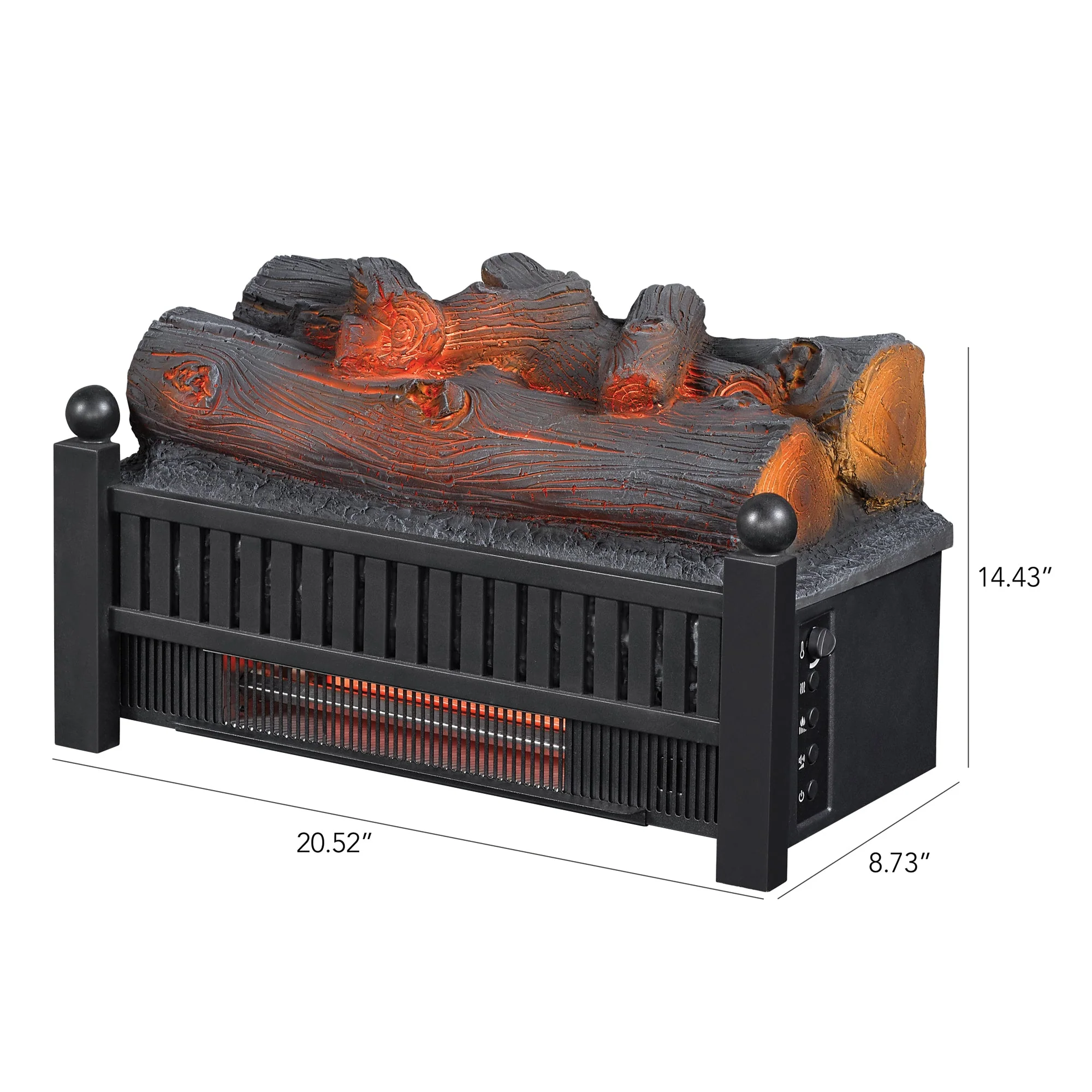 duraflame? Electric Infrared Log Set with Crackling Sound Effect & Remote Control