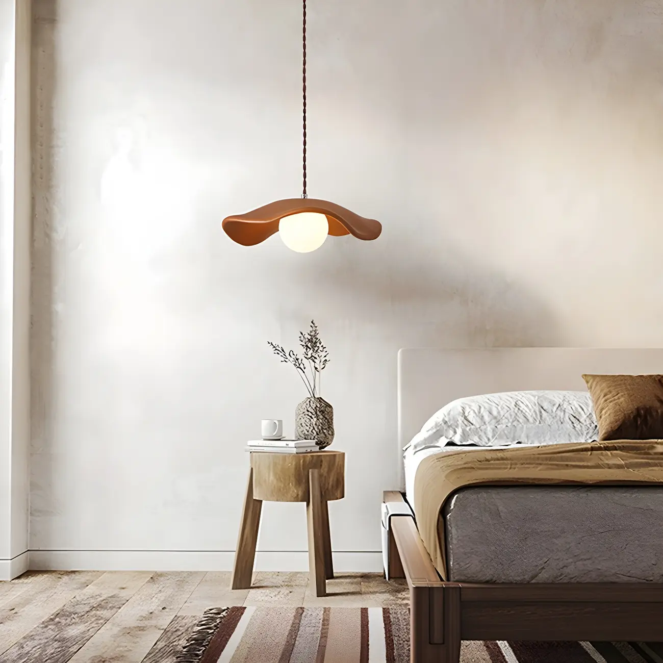 Modern Resin Green Saucer Pendant Light Kitchen