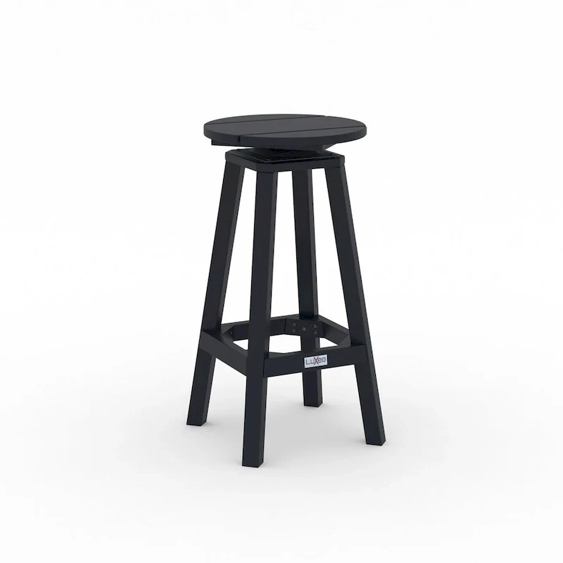 LuXeo Mason Round Swivel Bar Stool (Set of 2) - Set of 2