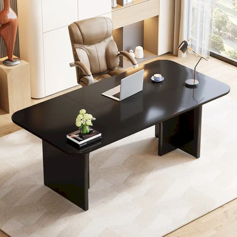 63 Executive Desk, Large Computer Desk Modern Home Office Desk