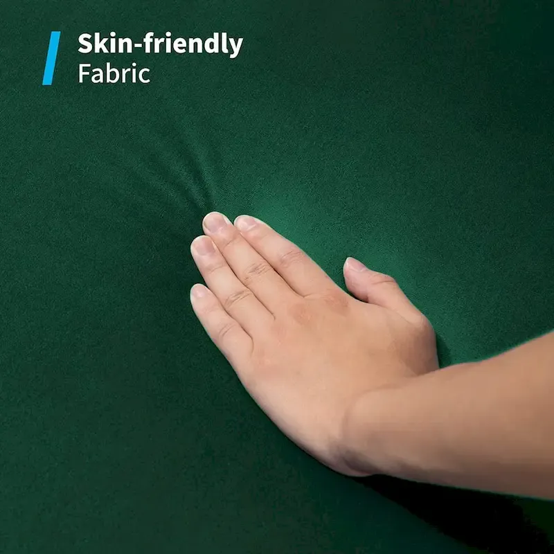 Fabric Padded Bedroom Furniture,Upholstered Bed Frame with Velvet Tufted Headboard