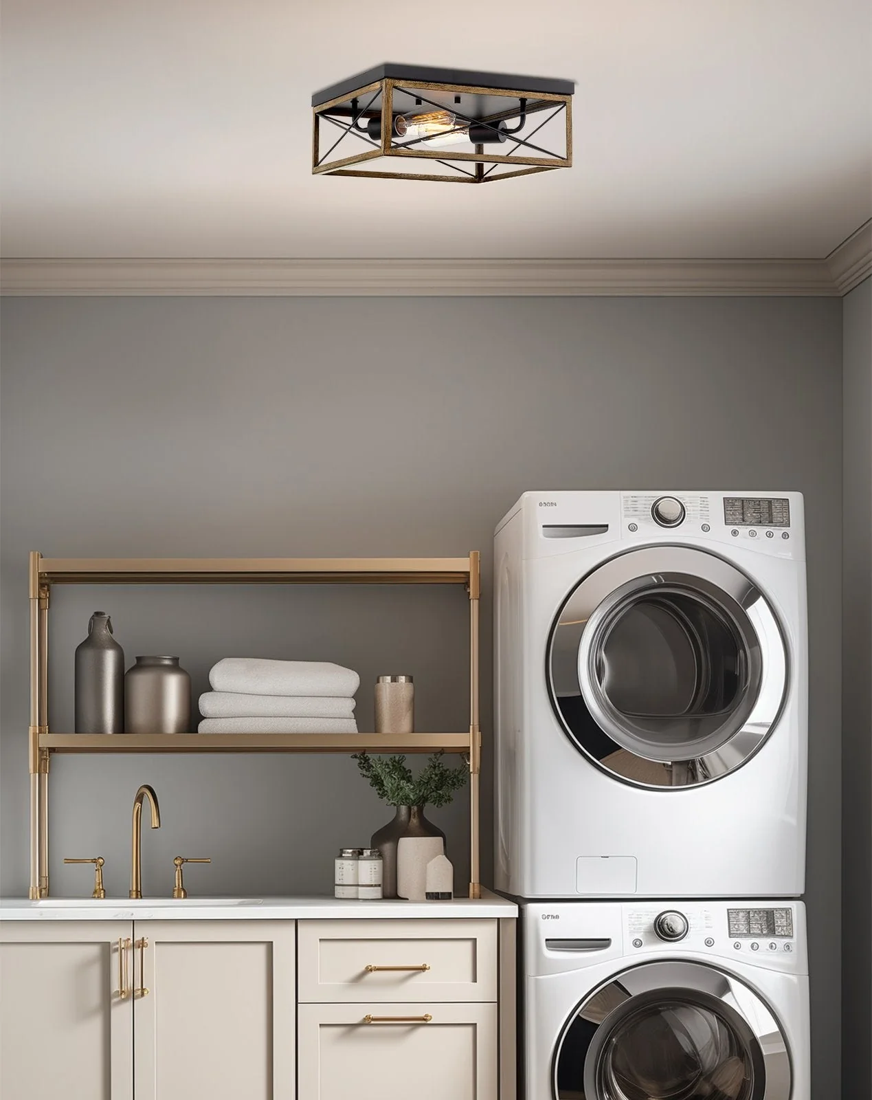 Colton 13 2-Light Modern Farmhouse Flush Mount Ceiling Light