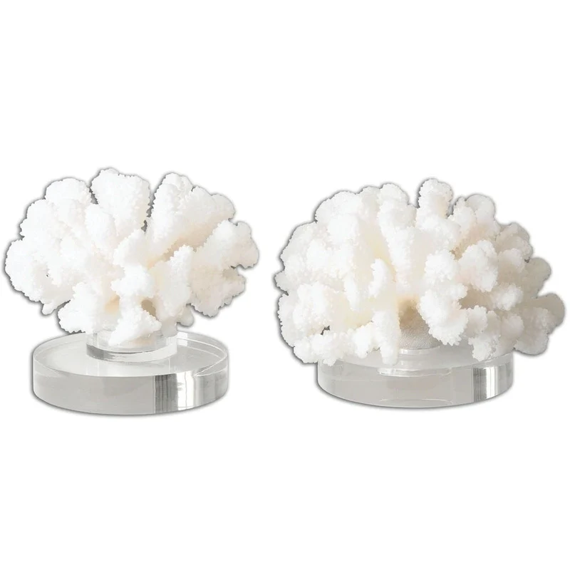 Hard Coral Sculptures (Set of 2)