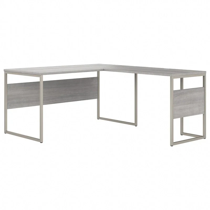 60W x 30D L-Shaped Table Desk with Metal Legs