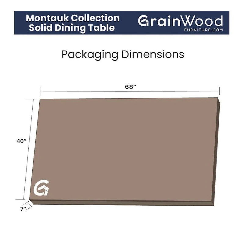 Grain Wood Furniture Solid Pine Montauk Dining Table