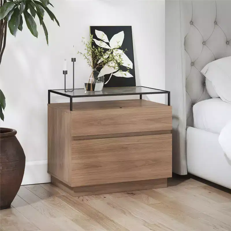 RealRooms Devon Nightstand with Drawers