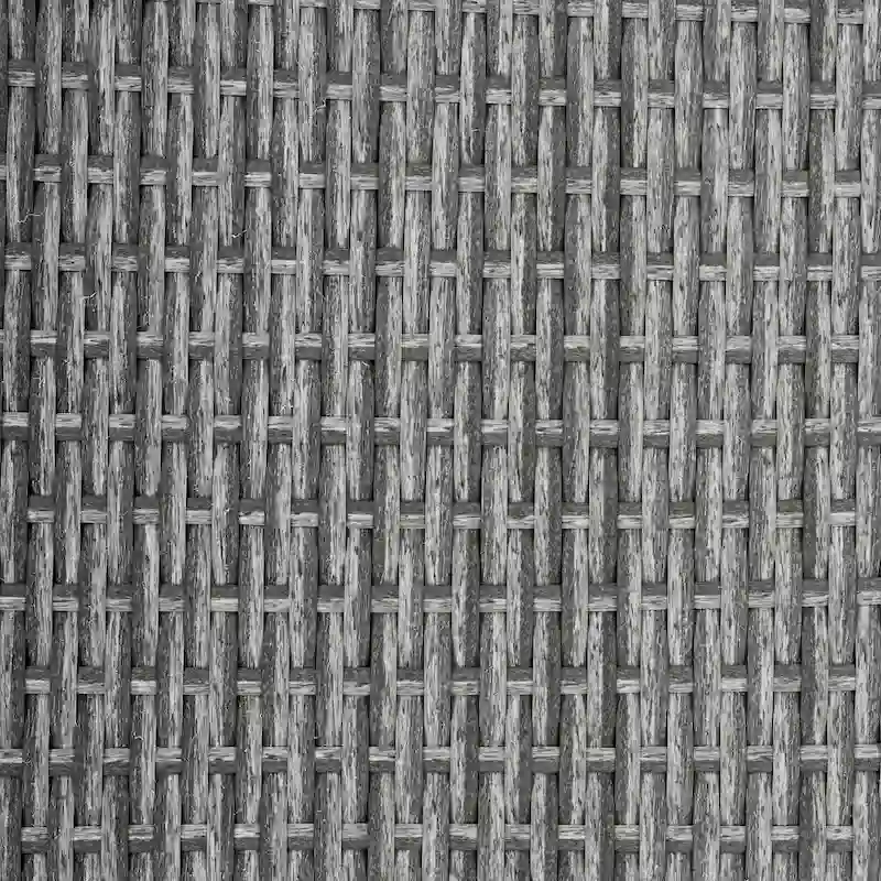 Rattan Patio Daybed with Cushions, Reclining Chaise Lounge, Foldable Trays