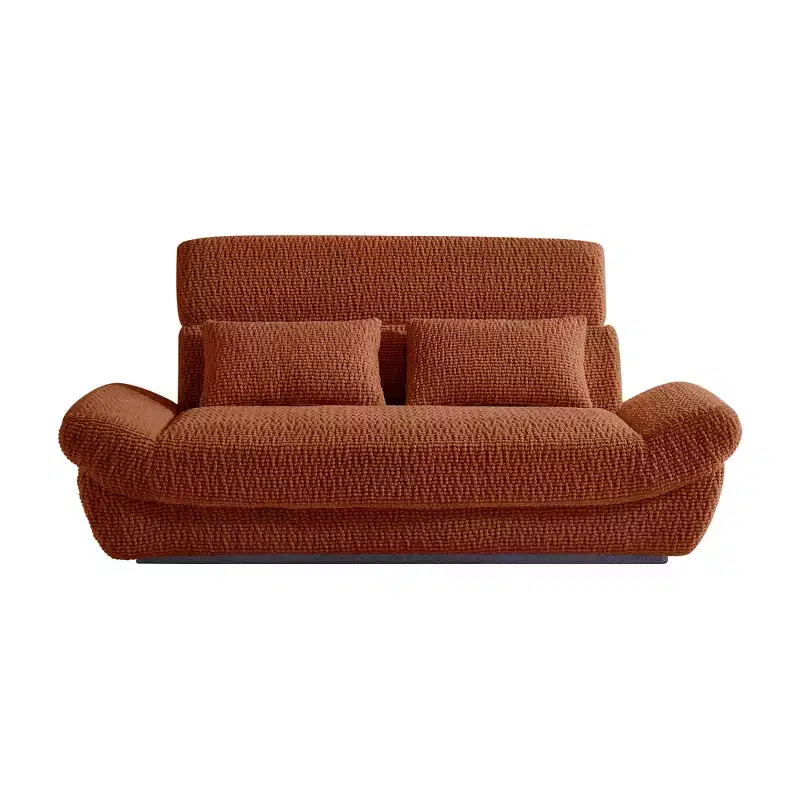 EHMKNP 2-Seater Sailboat Elliptical Sofa  High-Density Compressed Foam Luxury Living Room Couch