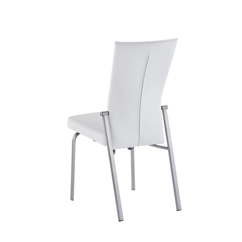 Somette Elektra Matte White 5-Piece Dining Set