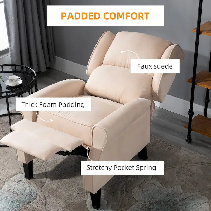 Heated Massage Recliner Chair with Lumbar Heating & Remote Controller