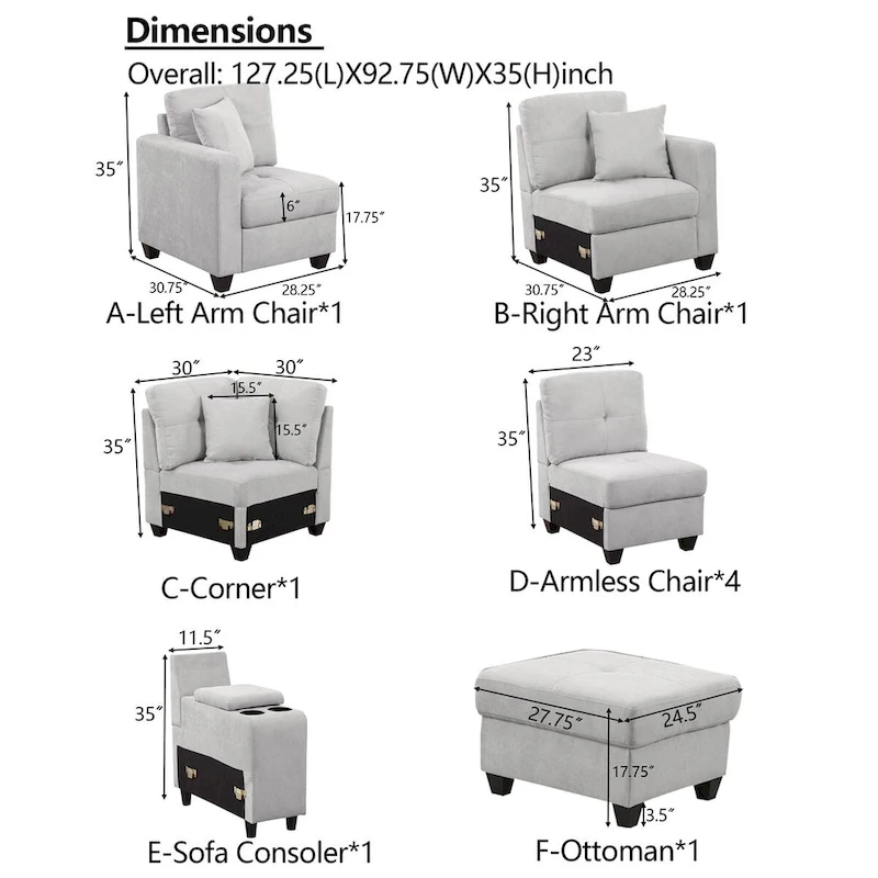 Velvet Modular Sectional Sofa