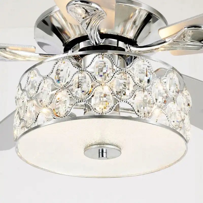 52-in Modern Ceiling Fan With Light and Remote Control