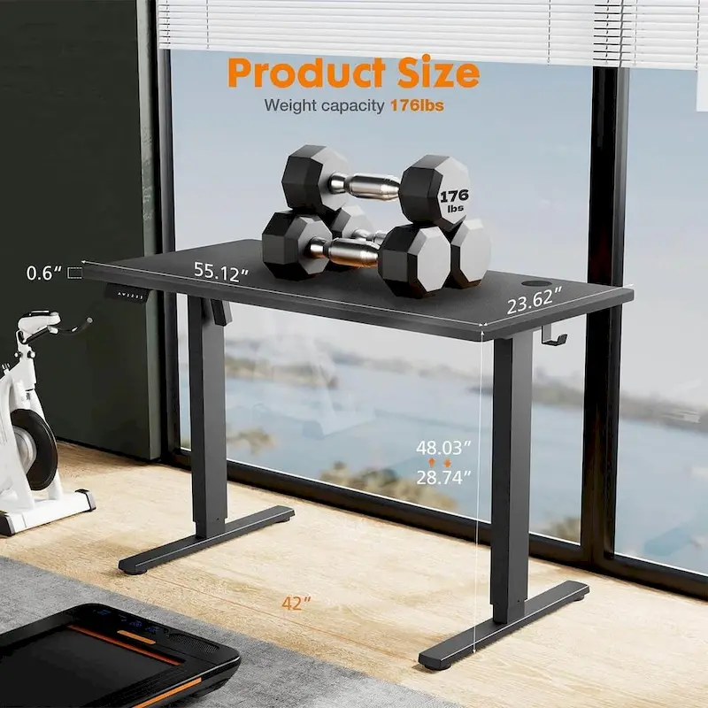 Height Adjustable Electric Standing Ergonomic Computer Desk