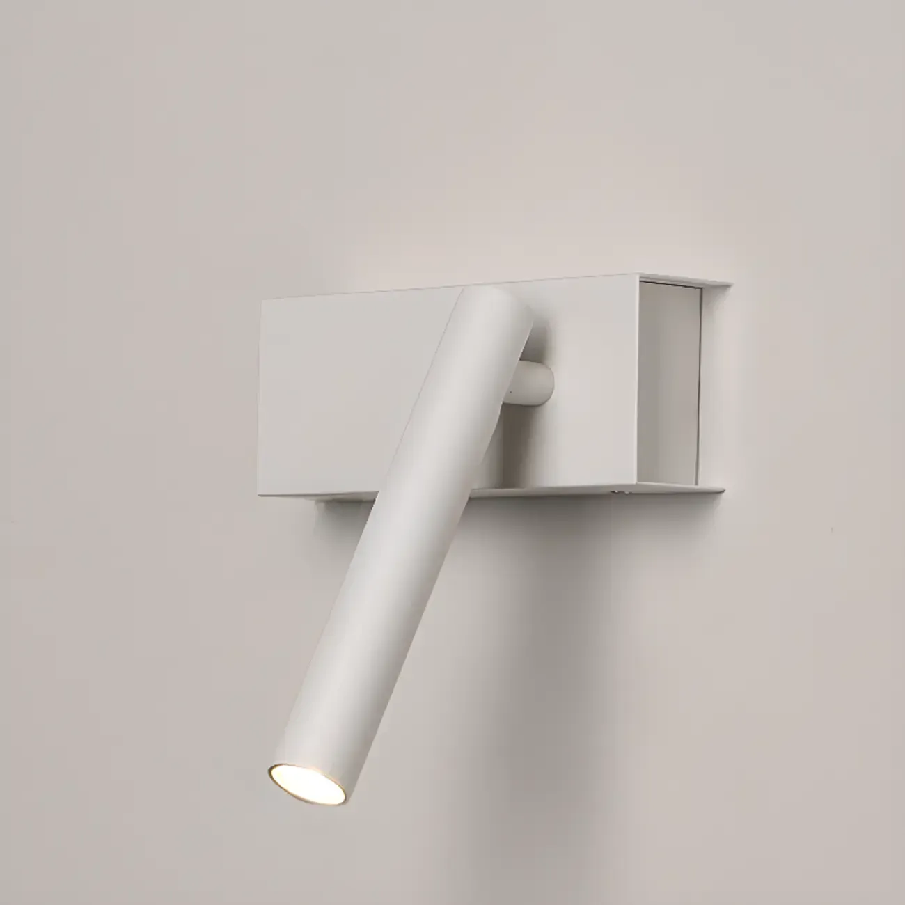 Sleek Adjustable Metal LED Wall Sconce with Acrylic Shade