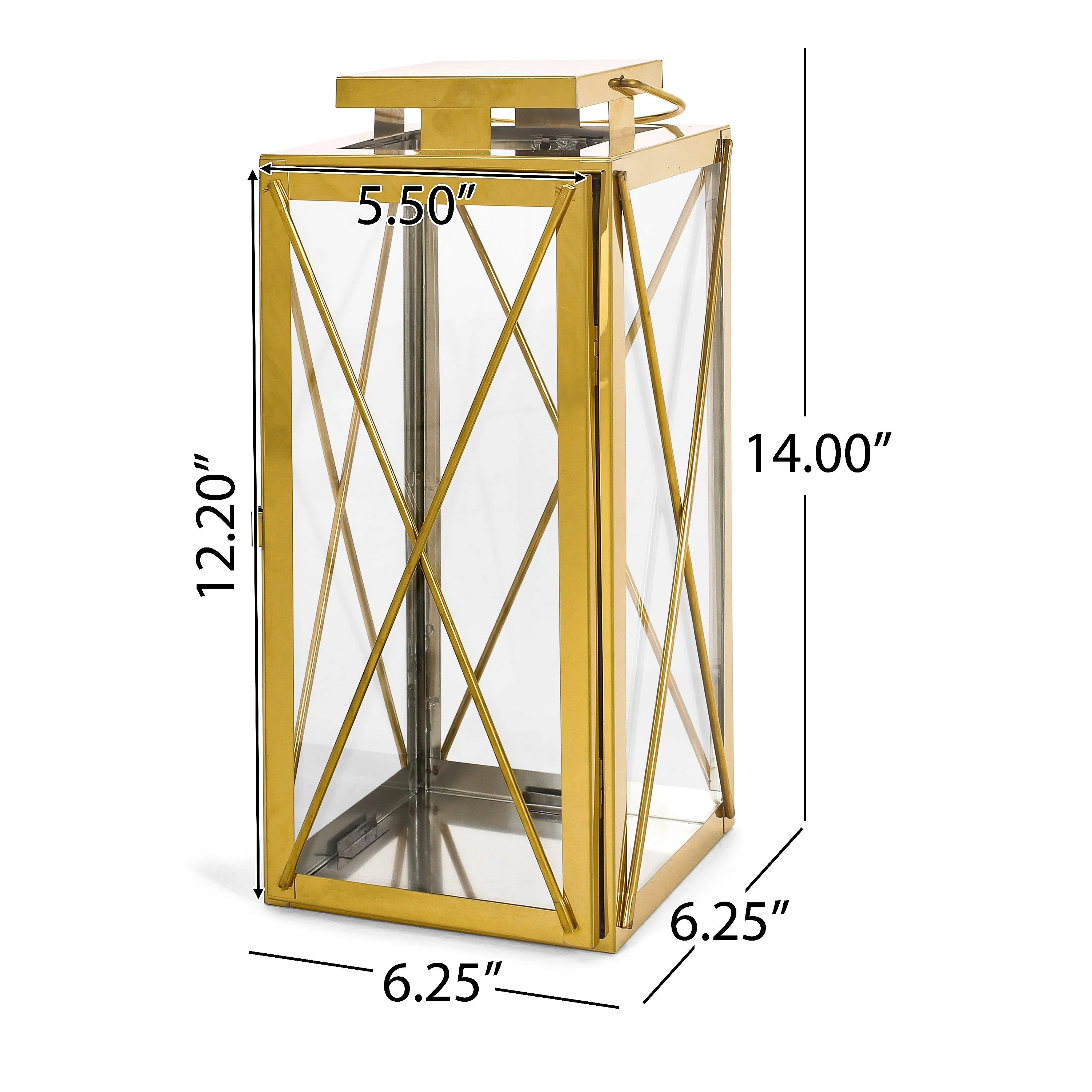 Elwick 14 Modern Stainless Steel Lantern
