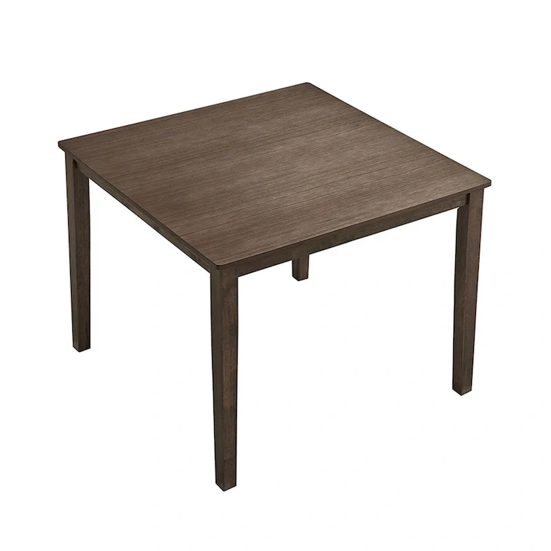 Kitchen Breakfast Nook Dining Table Chairs Set Square Wooden Dining Table Casual Dining Table with 4 Upholstered Dining Chairs