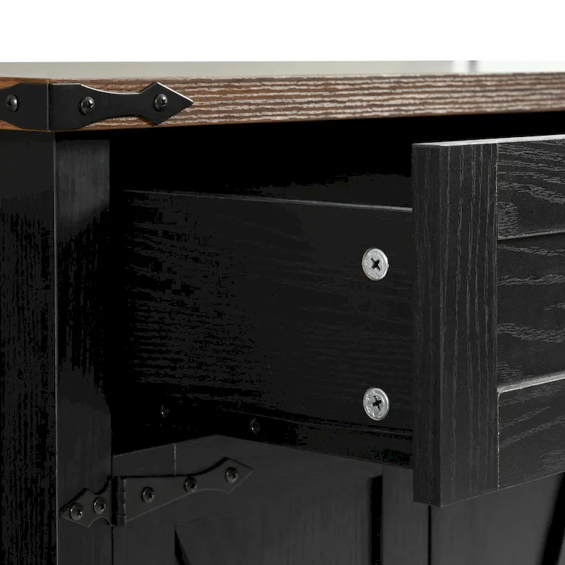 53.5Farmhouse Kitchen Island with Power Outlet