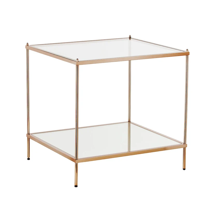 SEI Furniture Grant Glam Glass Side Table
