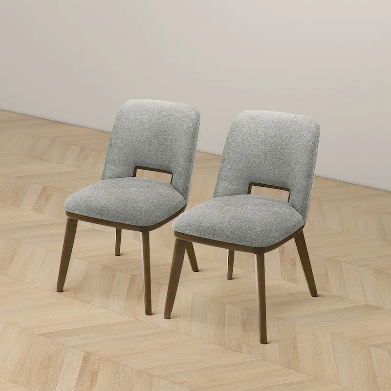 Raleigh Luxury Modern Solid Wood Dining Chair (Set of 2)