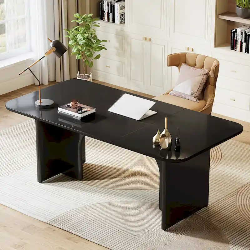 63 Executive Desk, Large Computer Desk Modern Home Office Desk