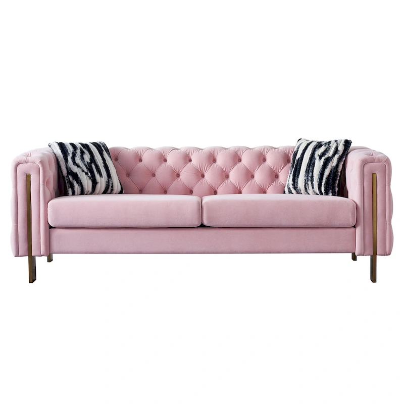 Modern Tufted Velvet Living Room Sofa