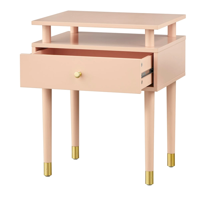 Simple Living Margo Mid-Century One Drawer Side Table