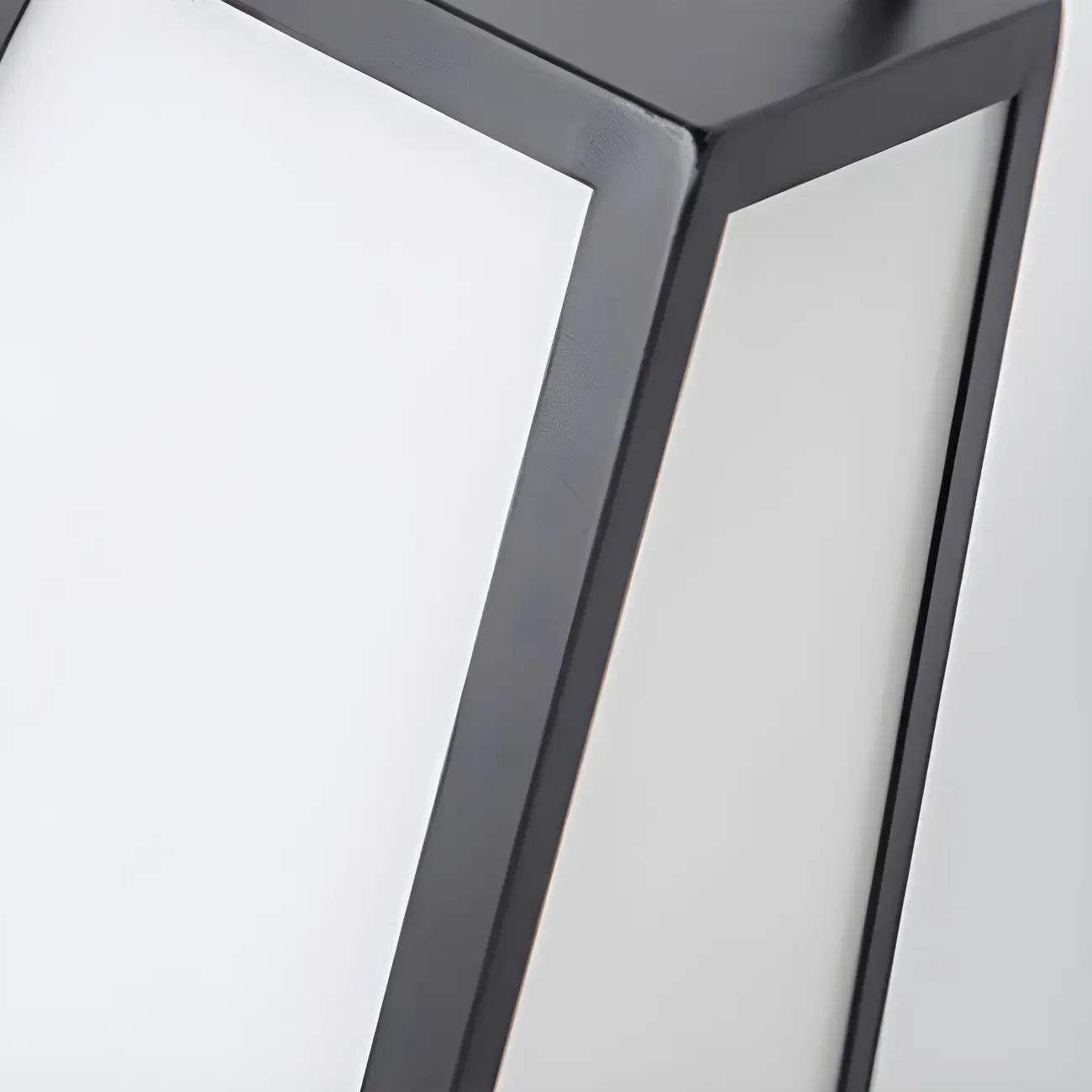 Black Metal Conical Post Cap Light with Handle