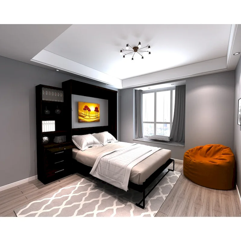 Brentwood Queen Murphy Bed with One Pier