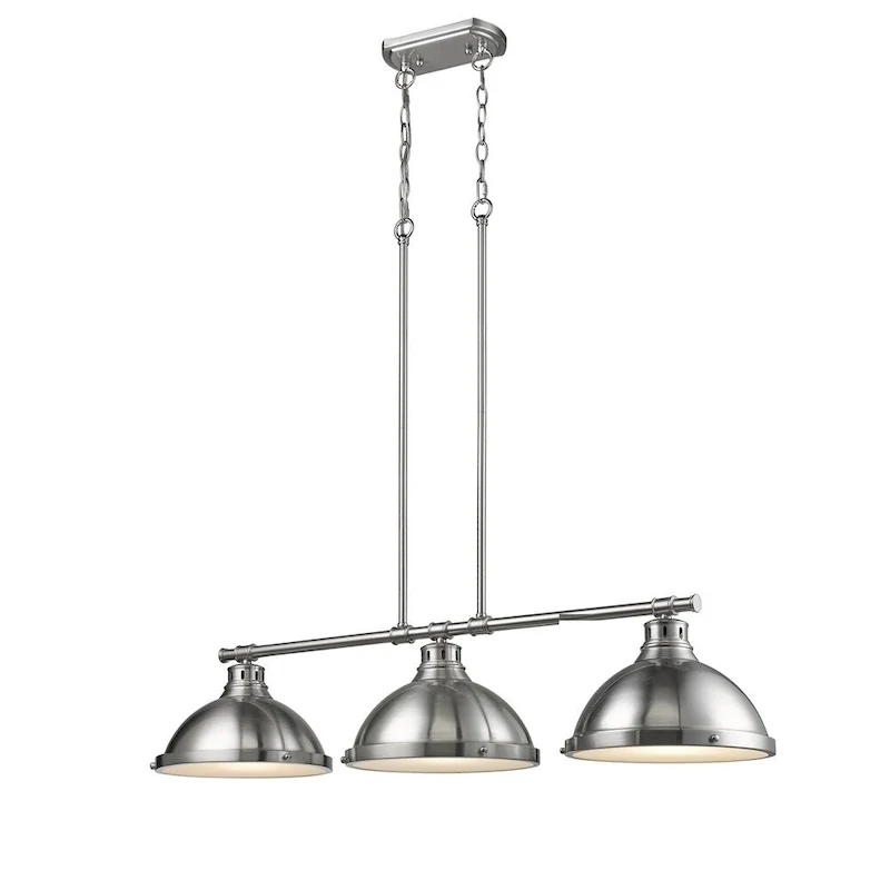 Golden Lighting Duncan Pewter 3-light Linear Pendant