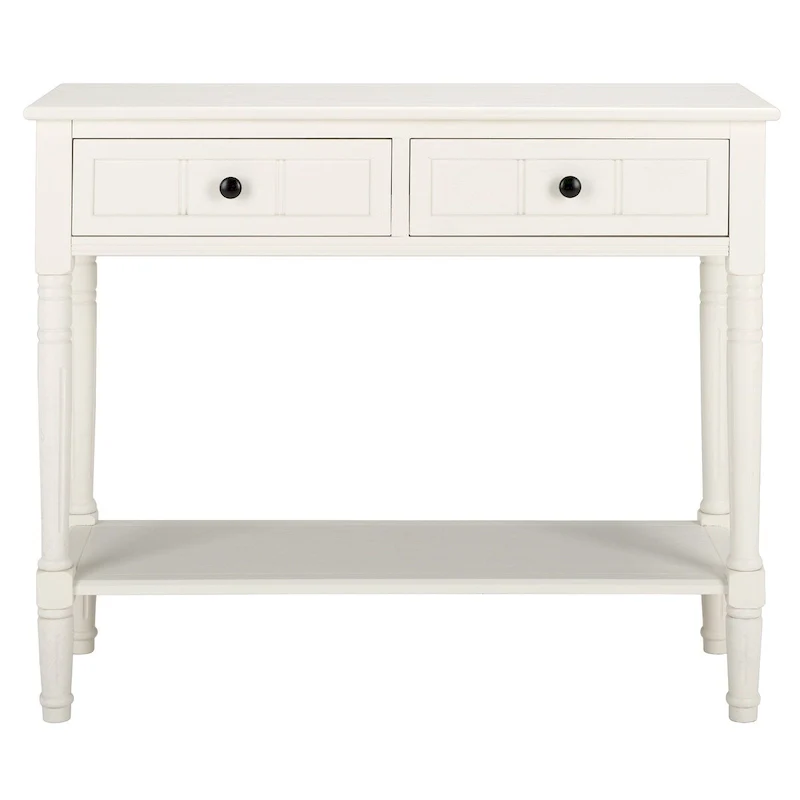Grey 2-Drawer Console Table - 35.8 x 13.8 x 29.5 - 36Wx14Dx30H