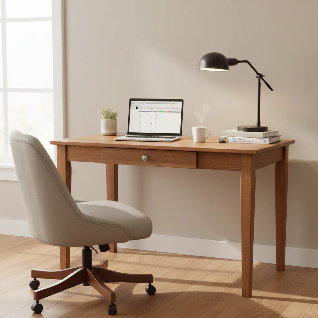 Solid Hardwood Writing Desk
