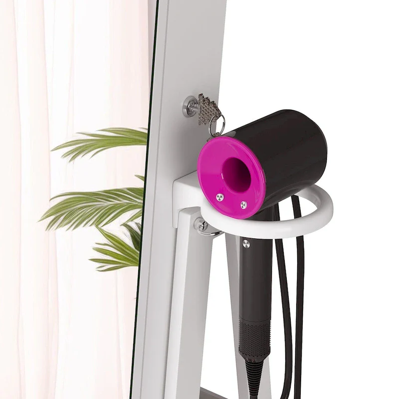 Swivel LED Jewelry Armoire with Lights - N/A