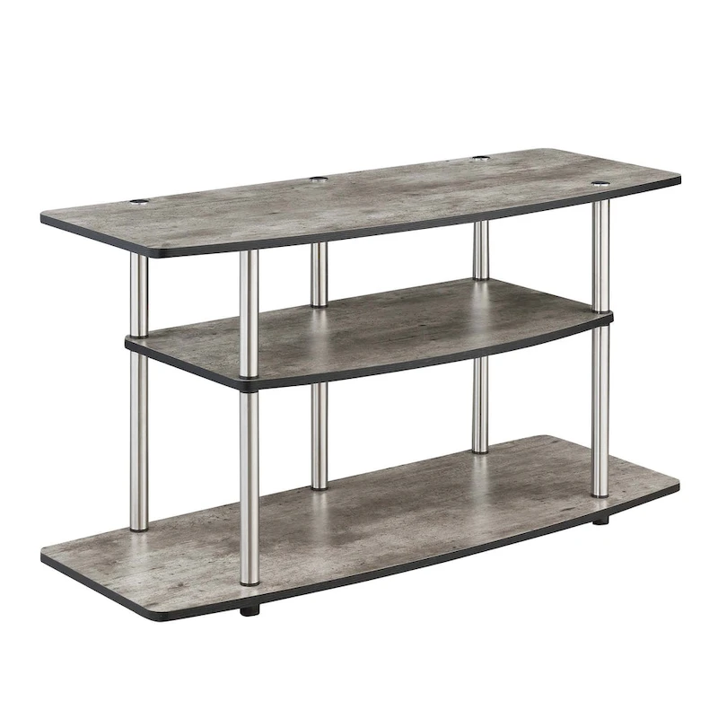 Convenience Concepts Designs2Go No Tools 3 Tier Wide TV Stand