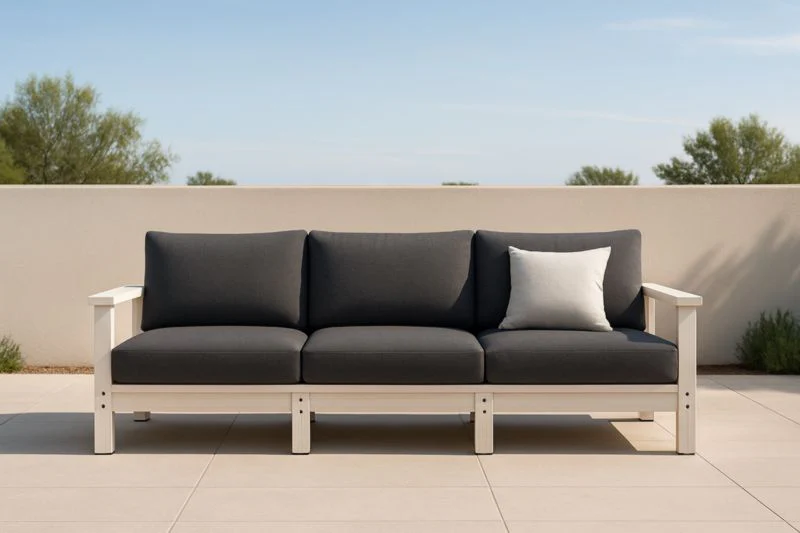 Sofa - Gris Fonc/Blanc