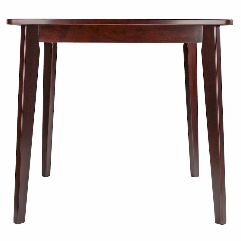 Dining Table, Walnut - 34.02 x 34.02 x 29.33 inches