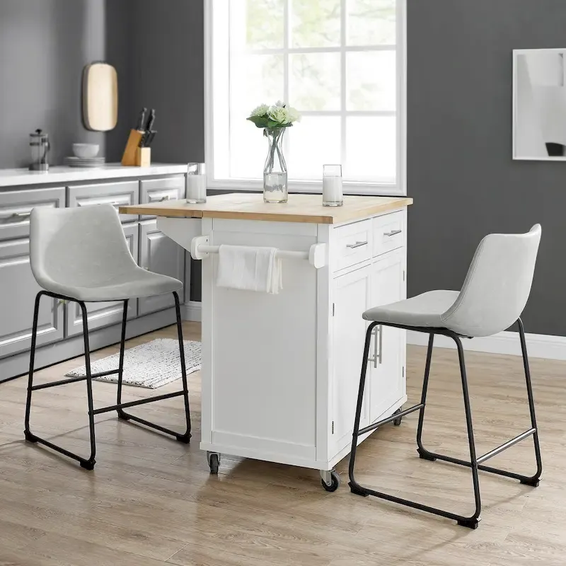 26-inch Faux Leather Counter Stool