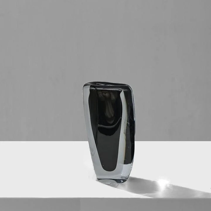 11.5 H Glass Double Wall Vase with Inner