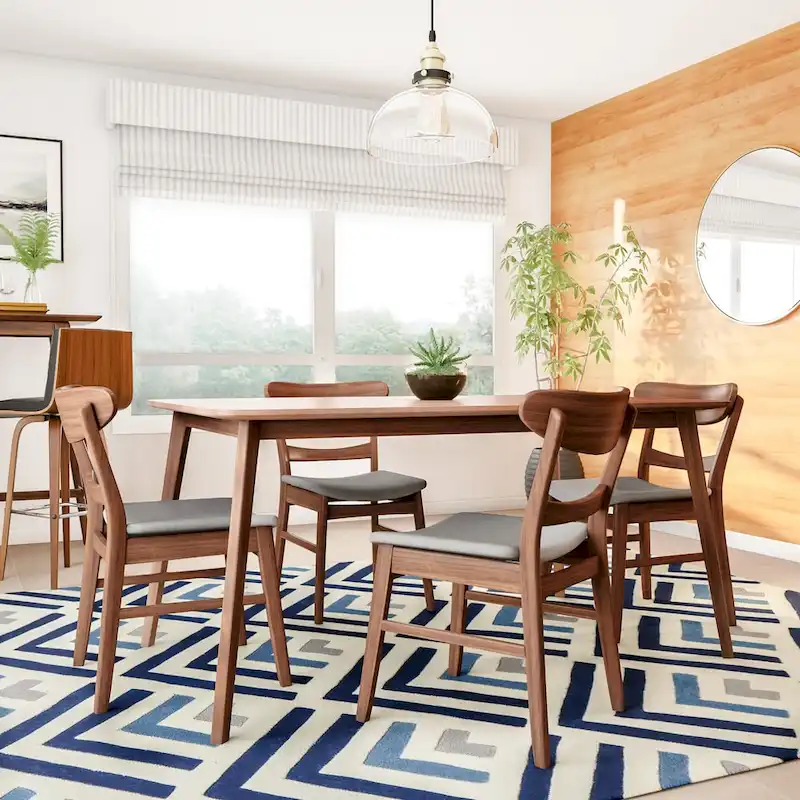 Bryner Mid-Century Modern 5 Piece Dining Set by Christopher Knight Home