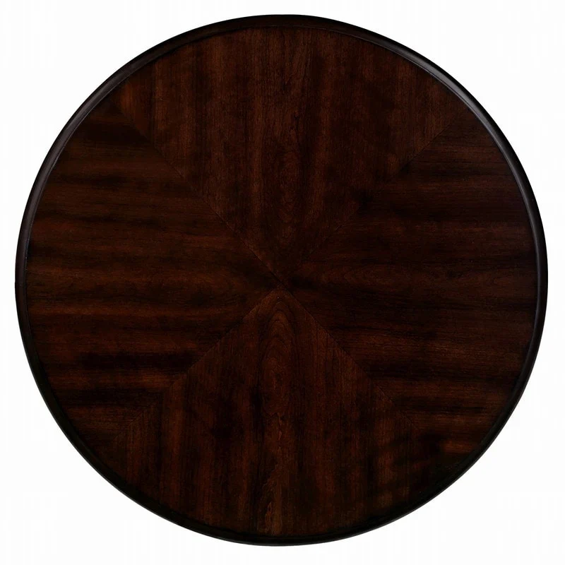 22 Inch Round End Table with Shelf