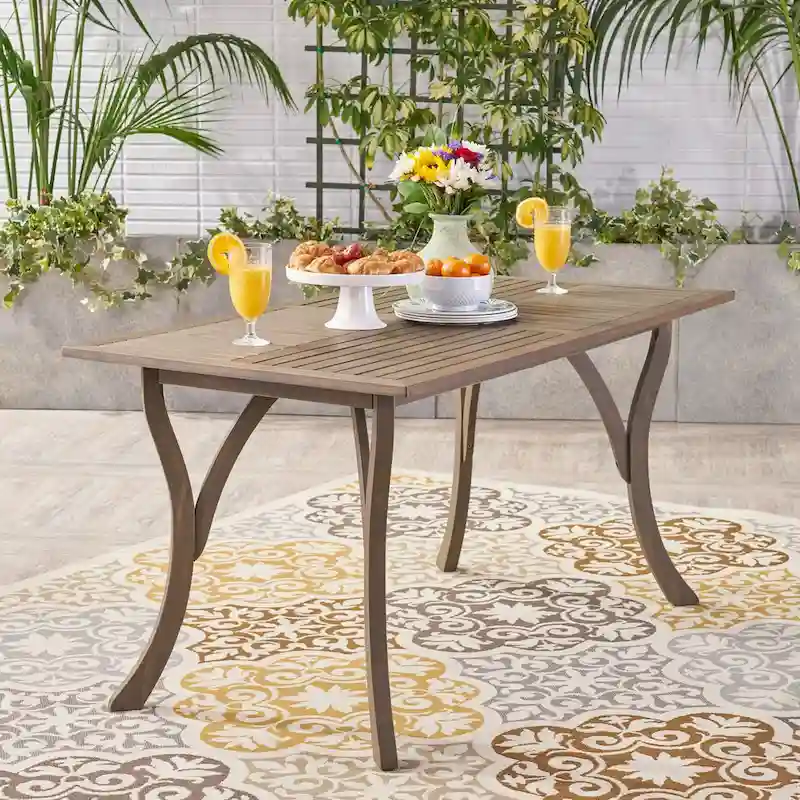 outdoor WOOD TABLE