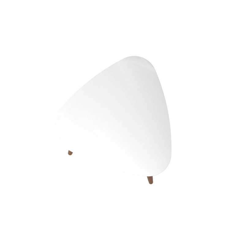 Utopia 19.88 High Triangle End Table With Splayed Wooden Legs