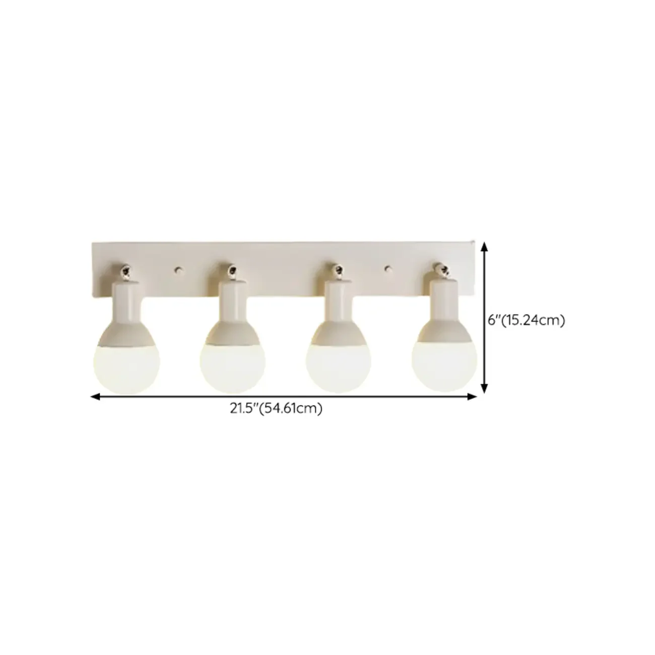 Modern White Multi -Light Bathroom LED Vanity Light