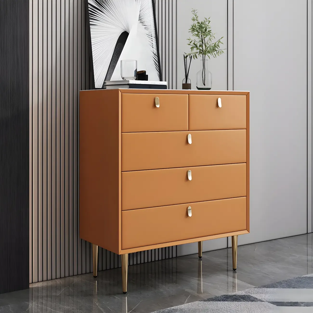 Modern Stone Dressers & Chests with Small Storage