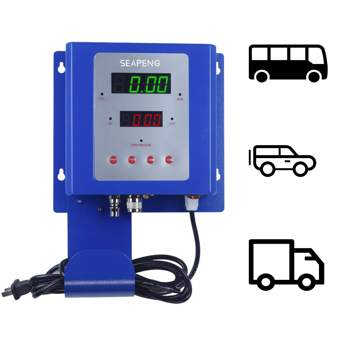 A must-have wall mounted tire inflator for garages - suitable for cars, motorcycles, and ATVs