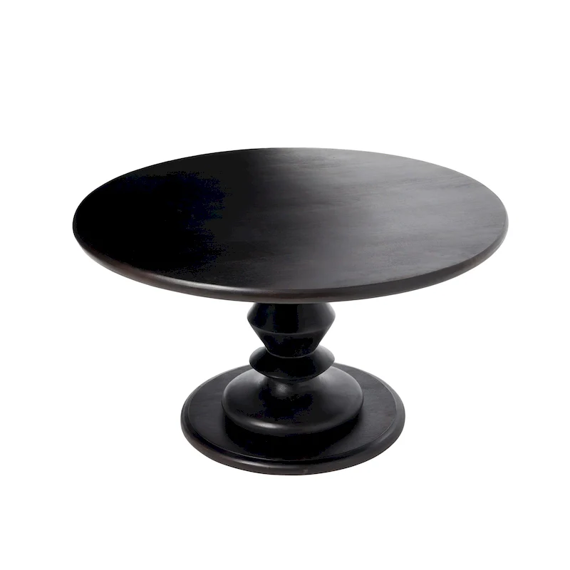 Solid Wood Pedestal Coffee Table