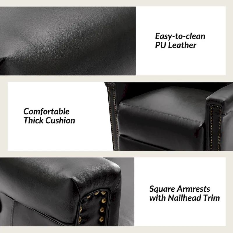 Tobias Traditional Swivel And Rocker Power Recliner Set of 2 by HULALA HOME